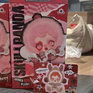 Skullpanda Winter Symphony - Popmart- Reindeer - opened check card - sealed bag